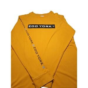 Zoo York chandail manches longues jaune or homme médium M